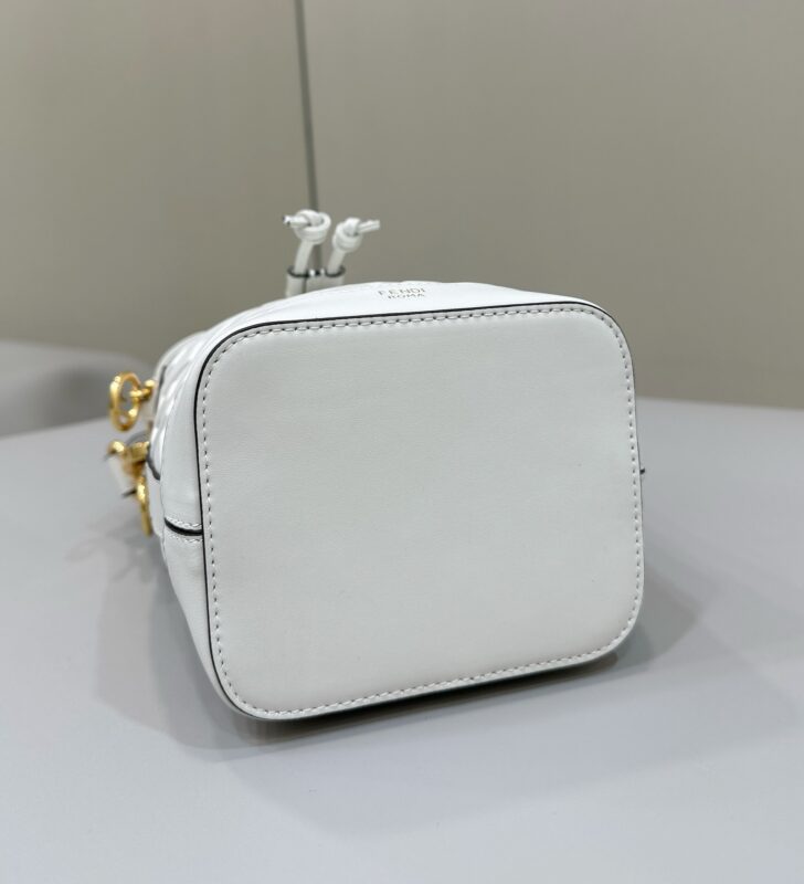 Replica Fendi Tresor Mini Bucket White - high-accuracy replica luxury purse