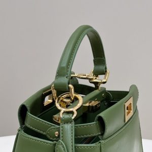 Replica Fendi Peekaboo Green - authentic-look luxury purse replica