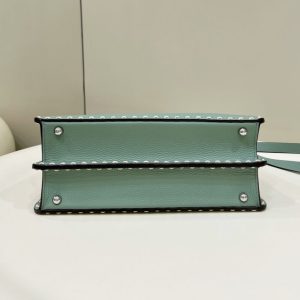 Replica Fendi Peekaboo Green Python Handle - elite superclone designer purse