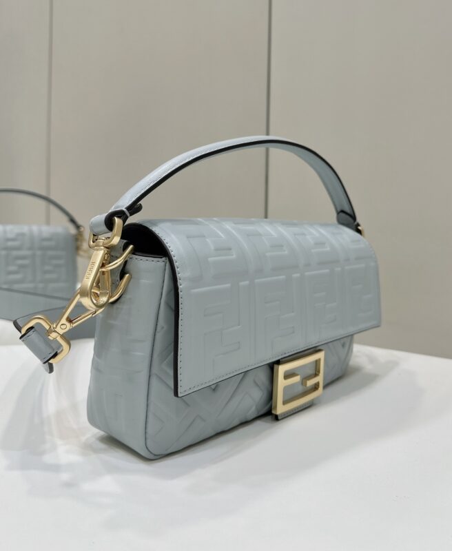 Replica Fendi Baguette Sky Blue - realistic designer-inspired fake bag