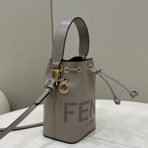 Replica Fendi Tresor Mini Bucket Grey - high-accuracy replica luxury purse