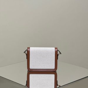 Replica Celine Triomphe Mini White - best quality luxury bag dupe