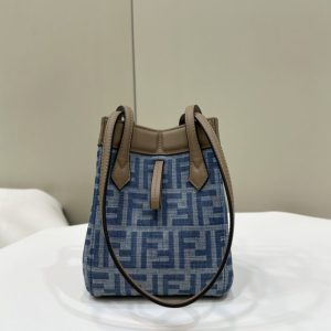 Replica Fendi Origami Small Blue Cotton - ultra-realistic fake designer tote