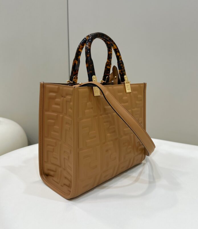 Replica Fendi Small Tote Brown - high-accuracy replica luxury purse