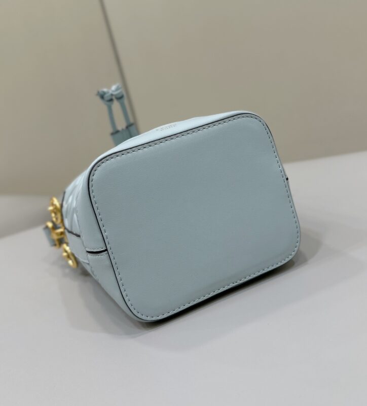 Replica Fendi Tresor Mini Bucket Blue - high-accuracy replica luxury purse