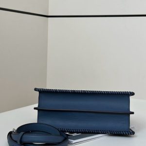 Replica Fendi Peekaboo Dark Blue - realistic designer-inspired fake bag