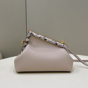 Replica Fendi First Beige Python - realistic designer-inspired fake bag