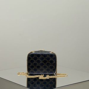 Replica Celine Triomphe Box on Chain - premium 1:1 fake handbag model