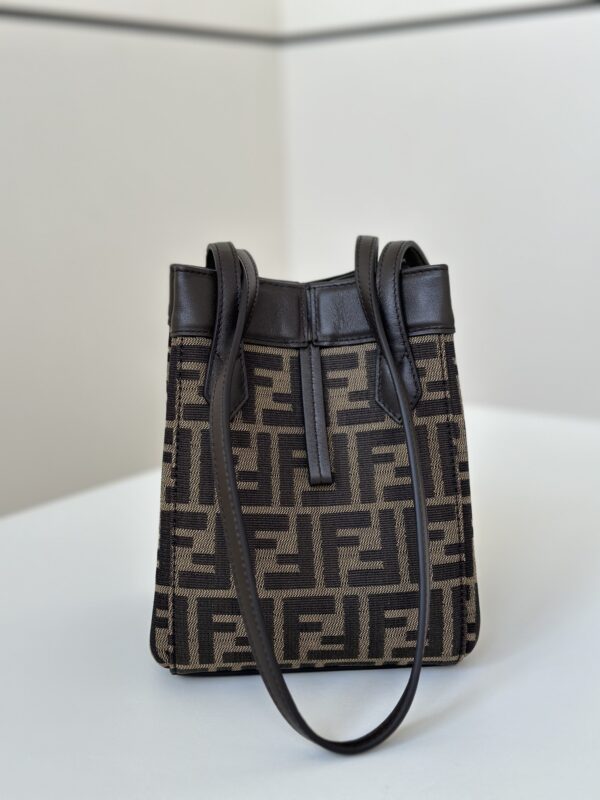 Replica Fendi Origami Small Brown Cotton - elite superclone designer purse