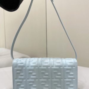 Replica Fendi Baguette Small Sky Blue - high-accuracy replica luxury purse