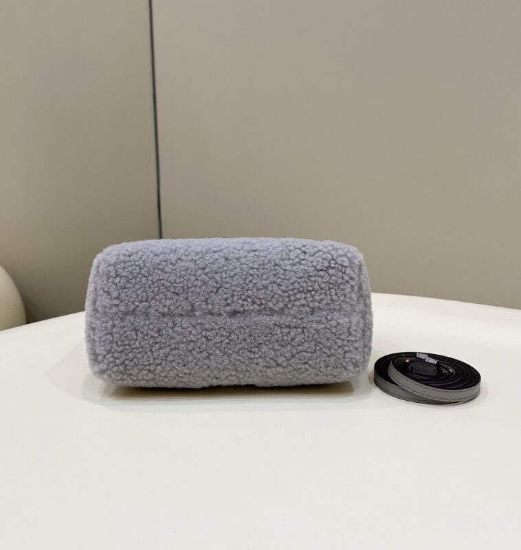 Replica Fendi By The Way Boston Blue Wool - premium 1:1 fake handbag model