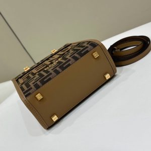 Replica Fendi Mini Tote Brown Monogram - 1:1 designer replica handbag