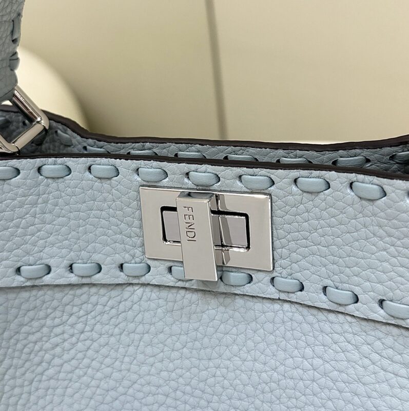Replica Fendi Peekaboo Small Sky Blue - top-rated replica designer bag