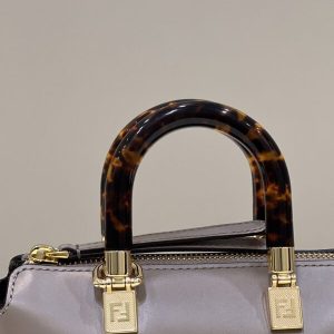 Replica Fendi By The Way Boston Dark Beige - premium 1:1 fake handbag model