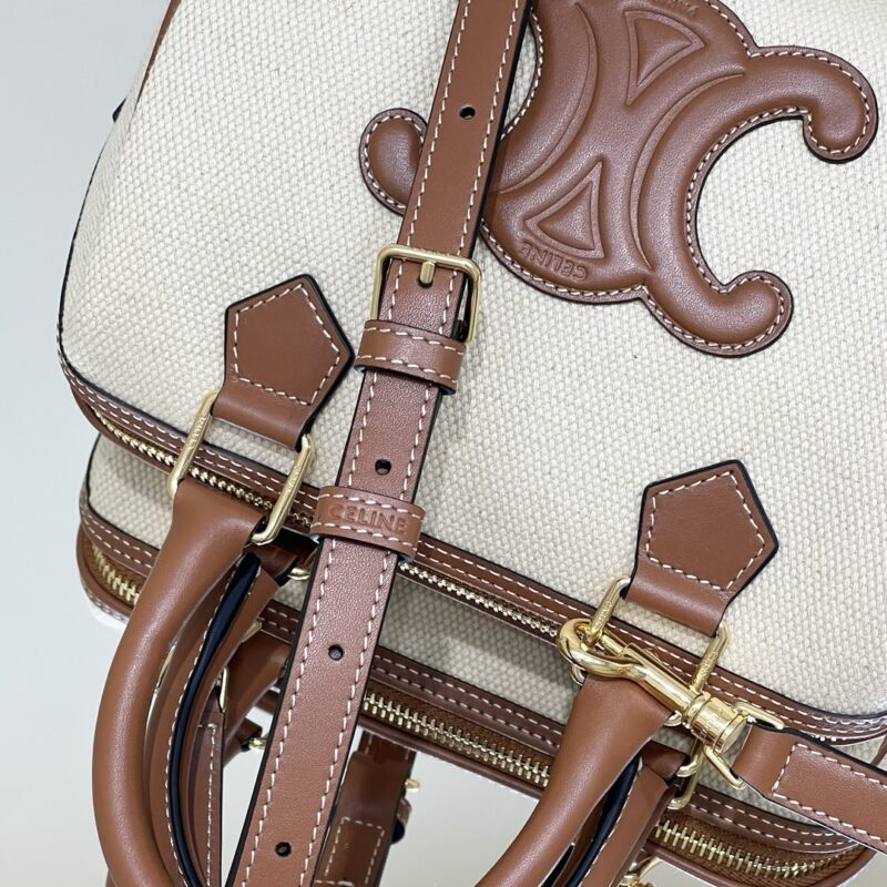 Replica Celine Triomphe Boston White - high-quality designer bag clone