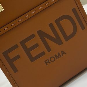 Replica Fendi Mini Tote Brown - high-end fake designer purse