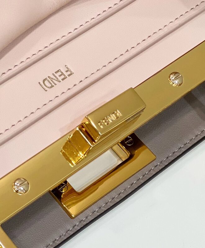 Replica Fendi Peekaboo Medium White - ultra-realistic fake designer tote