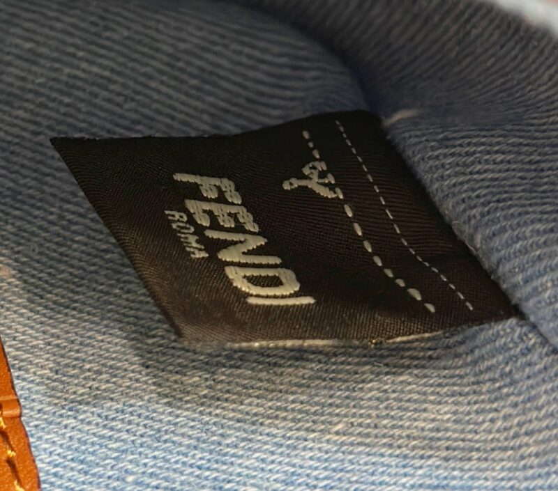 Replica Fendi Baguette Small Denim Blue - elite superclone designer purse