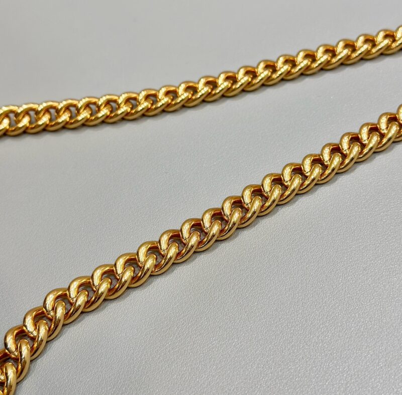 Replica Fendi Baguette Sliding Chain FF Brown - premium 1:1 fake handbag model