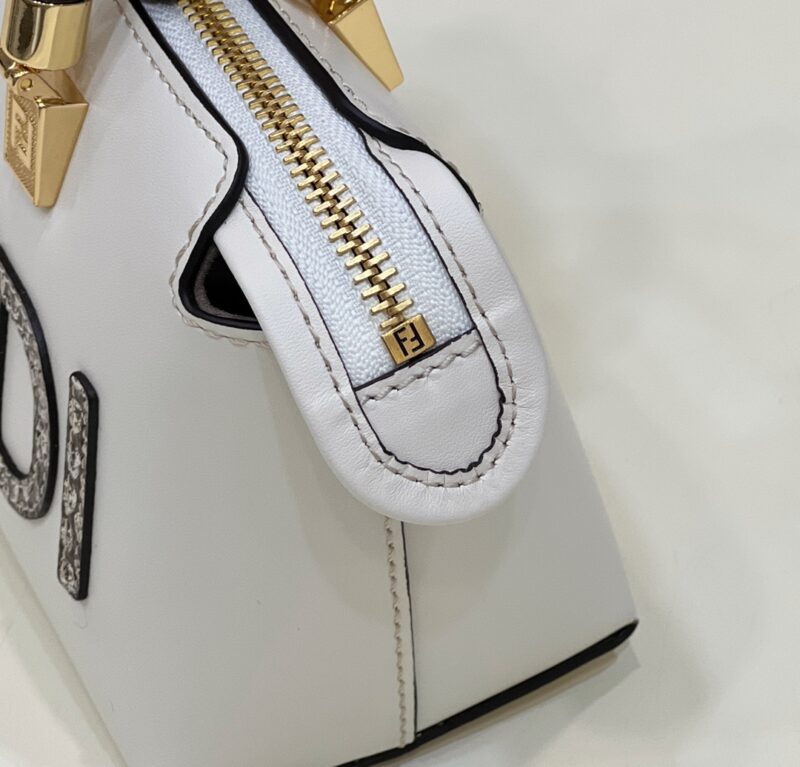 Replica Fendi By The Way Boston White - premium 1:1 fake handbag model