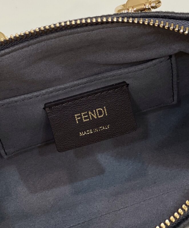 Replica Fendi By The Way Boston Brown Cotton - top-rated replica designer bag