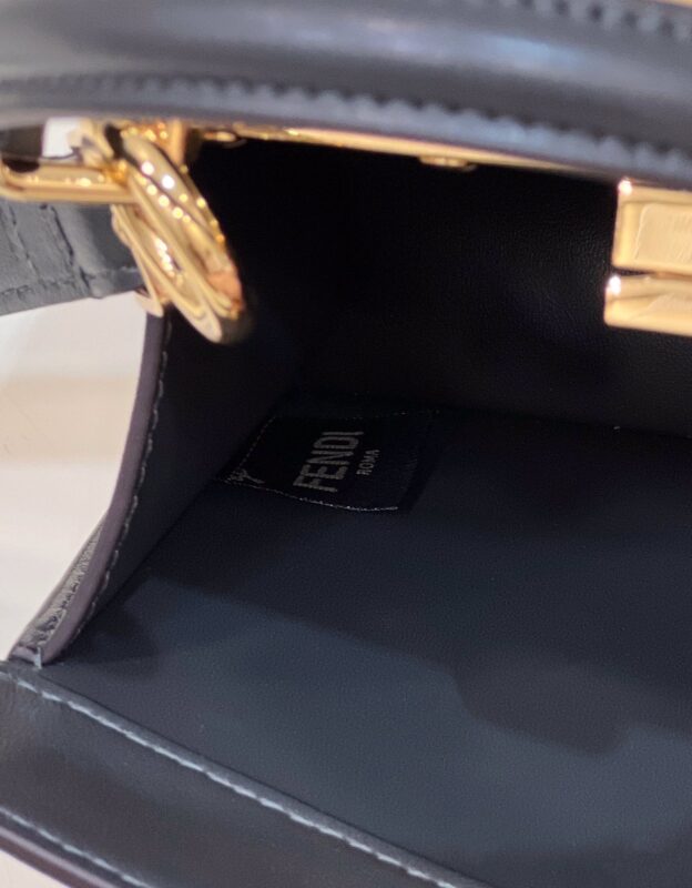 Replica Fendi Peekaboo Mini Black - premium 1:1 fake handbag model