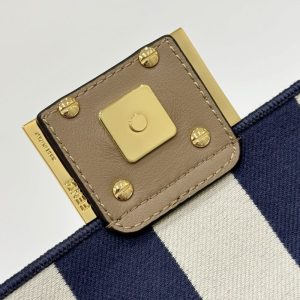 Replica Fendi Baguette Small Cotton Blue - high-quality designer bag clone