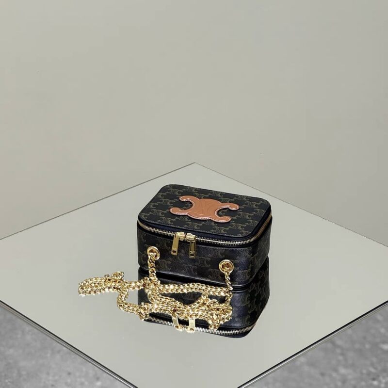 Replica Celine Triomphe Box on Chain - best quality luxury bag dupe