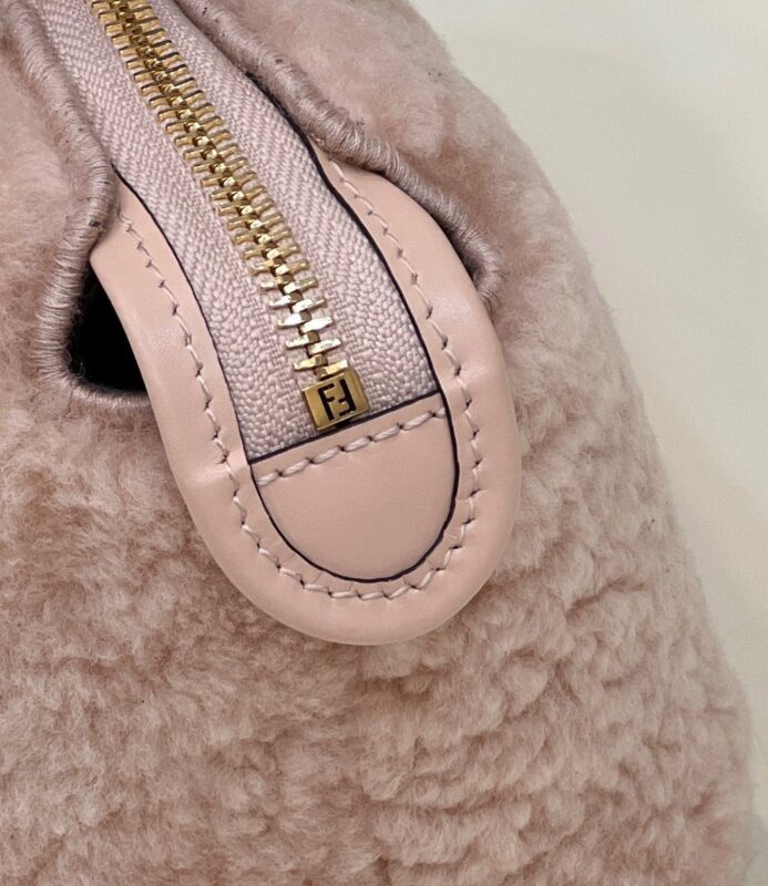 Replica Fendi By The Way Boston Pink Wool - 1:1 designer replica handbag