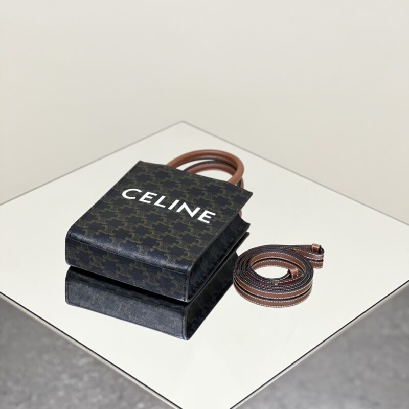 Replica Celine Triomphe Cabas Mini Tote - premium 1:1 fake handbag model