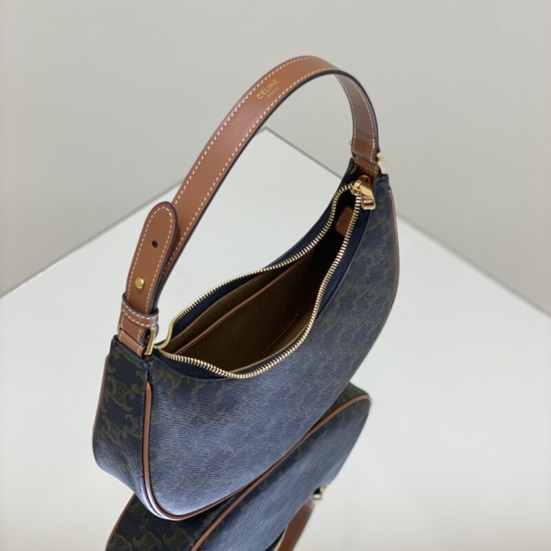 Replica Celine Triomphe Moon Bag Brown - elite superclone designer purse