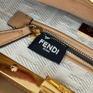 Replica Fendi Peekaboo Large Light Brown - near-authentic luxury replica handbag