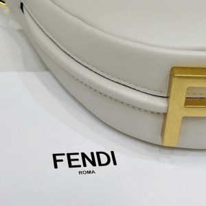 Replica Fendi Fendigraphy Small White - top-tier luxury replica shoulder bag