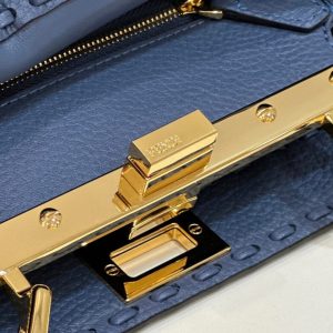 Replica Fendi Peekaboo Small Blue - near-authentic luxury replica handbag
