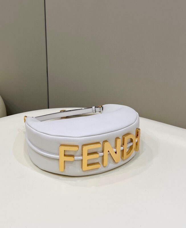 Replica Fendi Fendigraphy Large White - authentic-look luxury purse replica