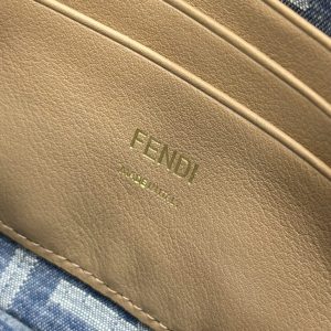 Replica Fendi Baguette Small Dark Bue Denim - high-accuracy replica luxury purse