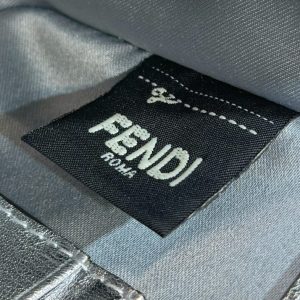 Replica Fendi Baguette Silver Diamond - high-quality designer bag clone