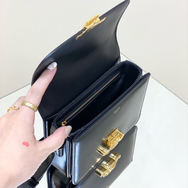 Replica Celine Triomphe Mini Black - top-rated replica designer bag
