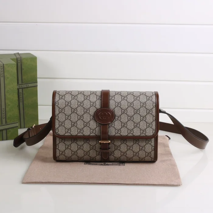 Replica GUCCI GG RETRO MESSENGER BAG - authentic-look luxury purse replica