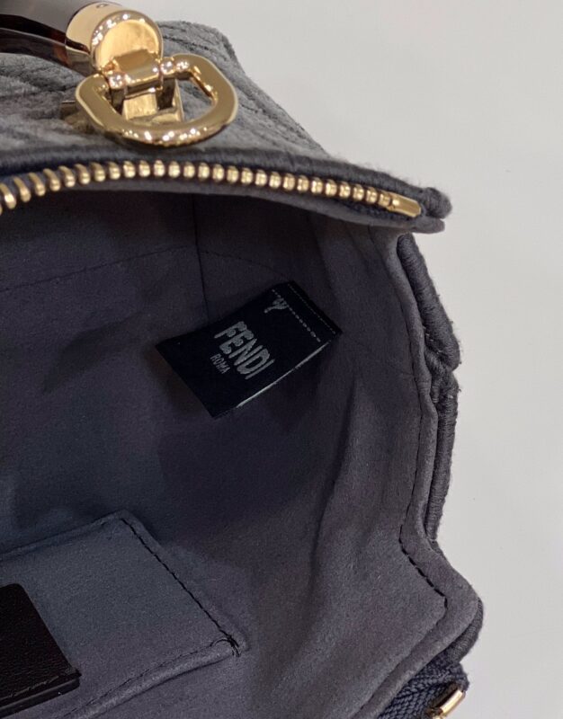 Replica Fendi By The Way Boston Brown Cotton - authentic-look luxury purse replica