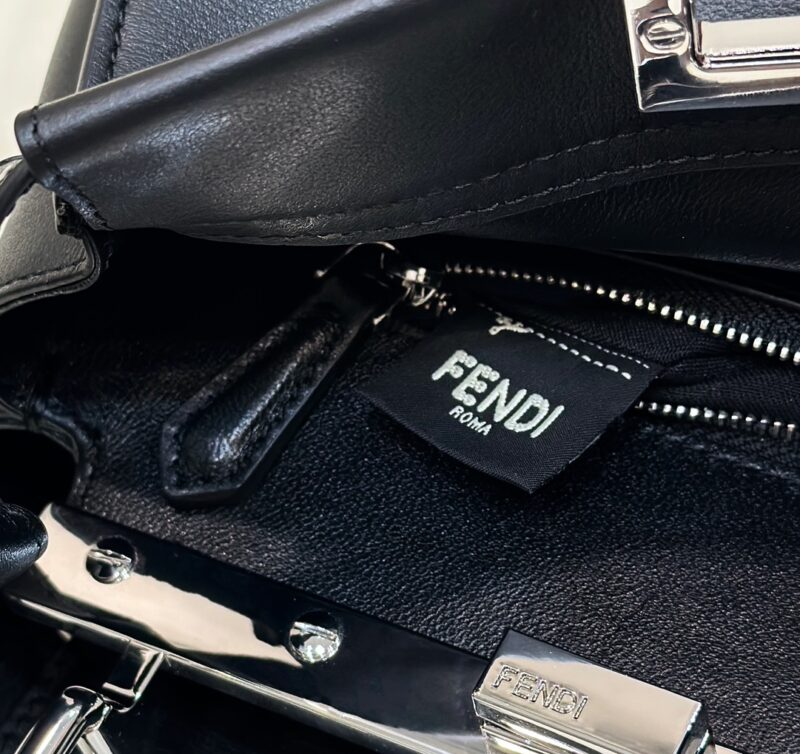 Replica Fendi Peekaboo Small Black - ultra-realistic fake designer tote