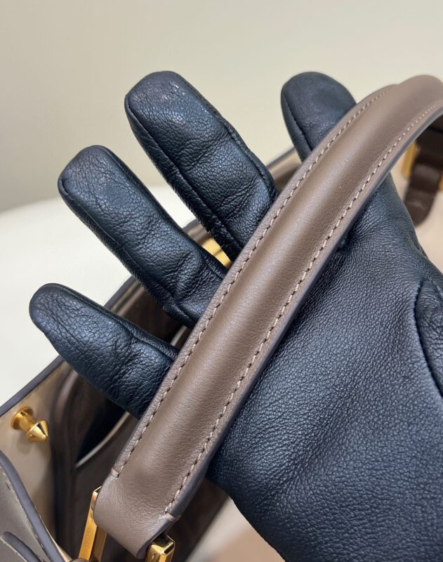 Replica Fendi Peekaboo X Lite Brown - 1:1 designer replica handbag