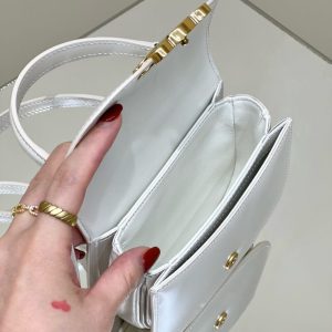 Replica Celine Mini Triomphe White - high-accuracy replica luxury purse