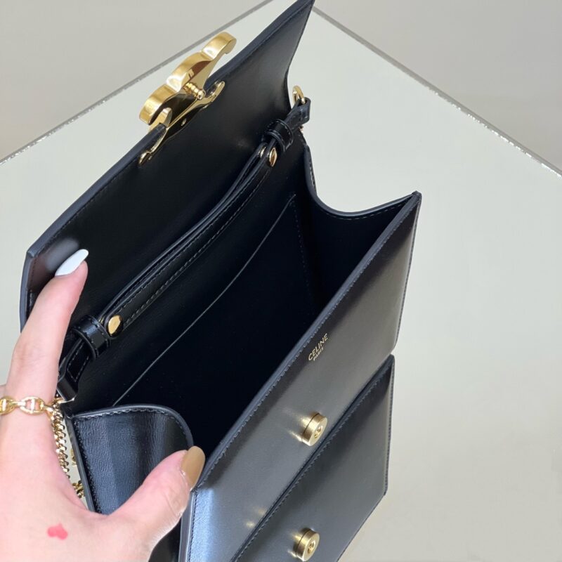 Replica Celine Clutch Soir Black - top-tier luxury replica shoulder bag