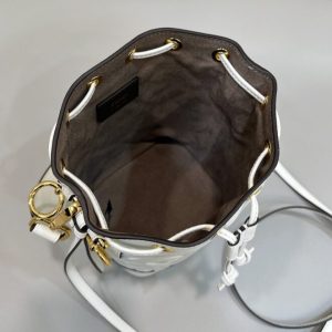 Replica Fendi Tresor Mini Bucket White - best-selling designer handbag dupe