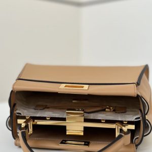 Replica Fendi Peekaboo Large Light Brown - high-end fake designer purse