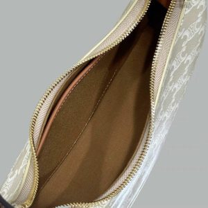 Replica Celine Triomphe Moon Bag White - premium 1:1 fake handbag model