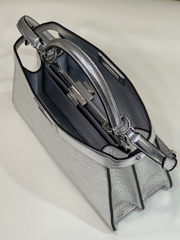 Replica Fendi Peekaboo Large Silver - high-accuracy replica luxury purse