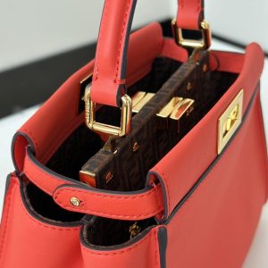 Replica Fendi Peekaboo Medium Red - top-rated replica designer bag