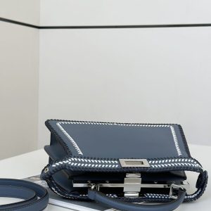 Replica Fendi Peekaboo Dark Blue - near-authentic luxury replica handbag